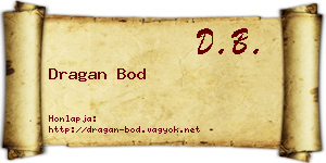 Dragan Bod névjegykártya